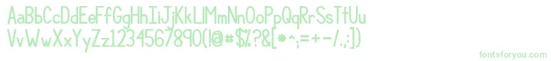 Kgcompassionbig Font – Green Fonts on White Background