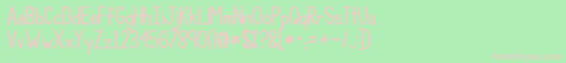 Kgcompassionbig Font – Pink Fonts on Green Background