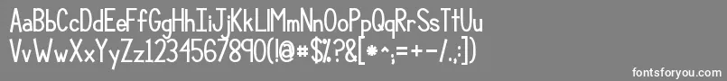 Kgcompassionbig Font – White Fonts on Gray Background