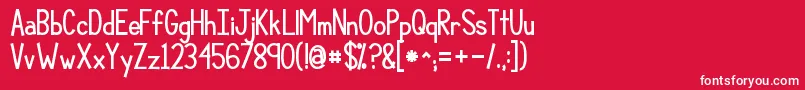 Kgcompassionbig Font – White Fonts on Red Background