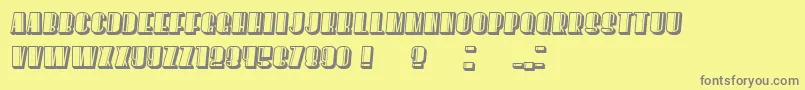 HoweverStylish Italic Font – Gray Fonts on Yellow Background