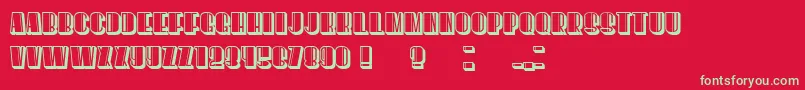 HoweverStylish Font – Green Fonts on Red Background