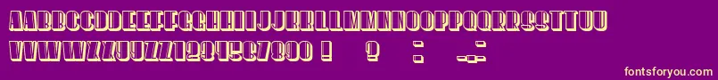 HoweverStylish Font – Yellow Fonts on Purple Background