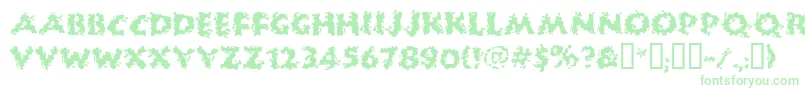 HUCKB   -Schriftart – Grüne Schriften