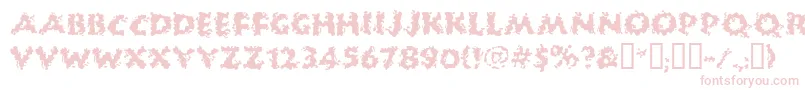 HUCKB    Font – Pink Fonts on White Background