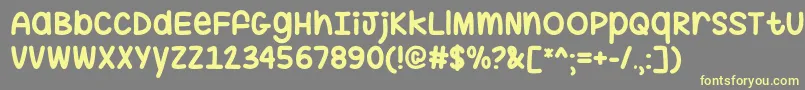 More about Hug Me Tight   Font Hug Me Tight   Font – Yellow Fonts on Gray Background