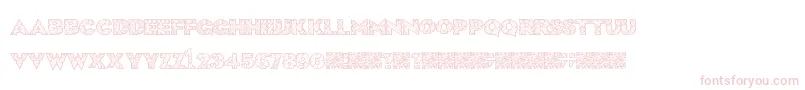 HugeCrunch Font – Pink Fonts on White Background