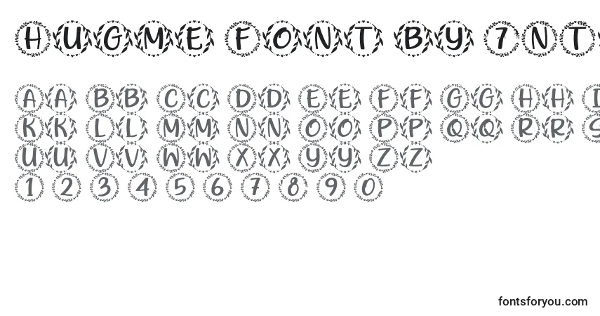 Schriftart Hugme Font by 7NTypes – Alphabet, Zahlen, spezielle Symbole