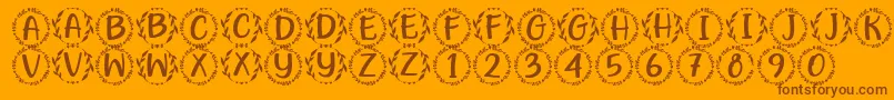 fuente Hugme Font by 7NTypes – Fuentes Marrones Sobre Fondo Naranja