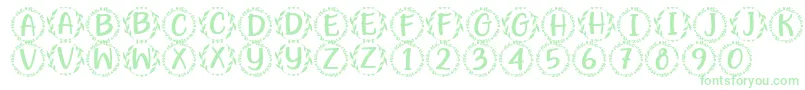 Шрифт Hugme Font by 7NTypes – зелёные шрифты