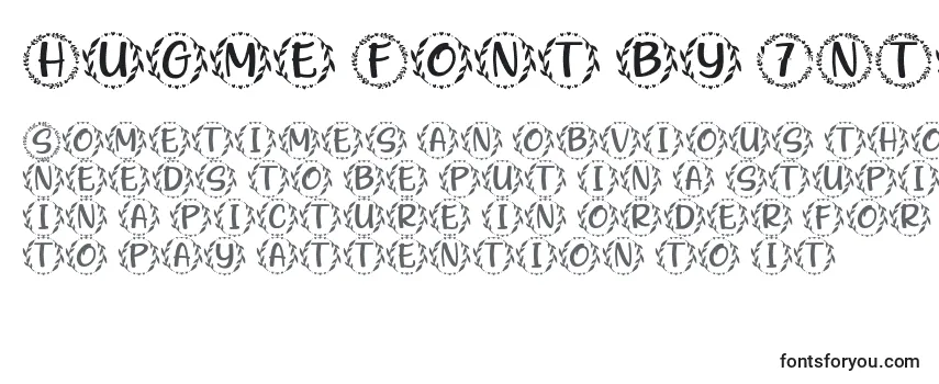 Überblick über die Schriftart Hugme Font by 7NTypes