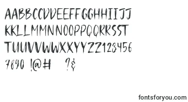 Hugos font – drawn Fonts
