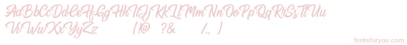 Hugtophia Font – Pink Fonts on White Background