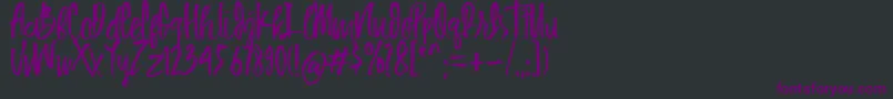 More about HUIBOLed Font HUIBOLed Font – Purple Fonts on Black Background