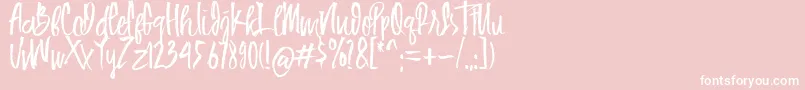 fuente HUIBOLed – Fuentes Blancas Sobre Fondo Rosa