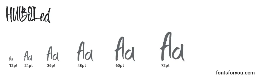 HUIBOLed Font Sizes