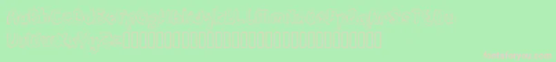 Hulahop Font – Pink Fonts on Green Background