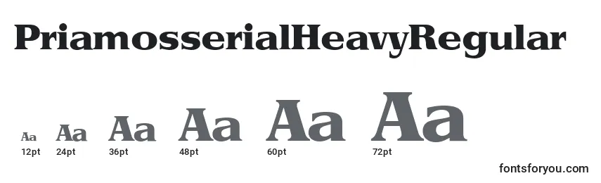 PriamosserialHeavyRegular Font Sizes