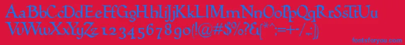 More about Humana Font Humana Font – Blue Fonts on Red Background