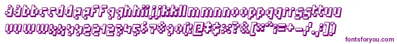 humanoid Font – Purple Fonts on White Background