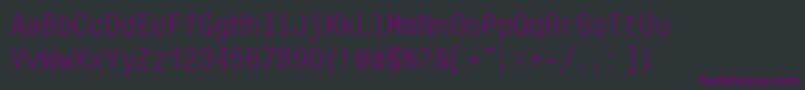 フォントMono ffy – 黒い背景に紫のフォント