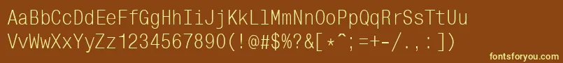 Подробнее о шрифте Mono ffy Шрифт Mono ffy – жёлтые шрифты на коричневом фоне