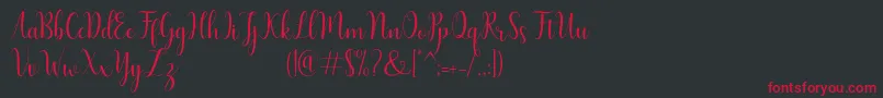 Humble Font – Red Fonts on Black Background