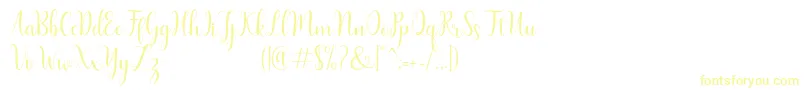 Humble Font – Yellow Fonts on White Background