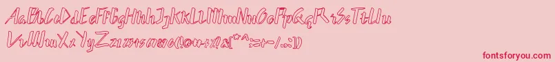 More about hummer outline Font hummer outline Font – Red Fonts on Pink Background