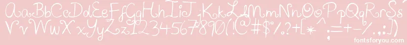AirplanesInTheNightSky Font – White Fonts on Pink Background