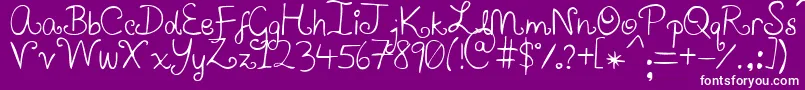 AirplanesInTheNightSky Font – White Fonts on Purple Background