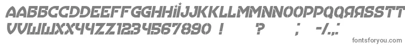 Czcionka Hungaria Italic – szare czcionki