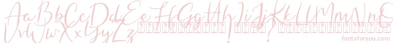 Hungaria Font – Pink Fonts on White Background