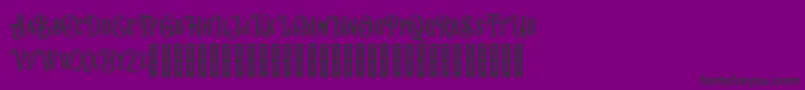 Hungry Beast-fontti – mustat fontit violetilla taustalla