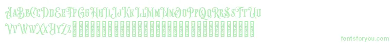 Hungry Beast Font – Green Fonts on White Background