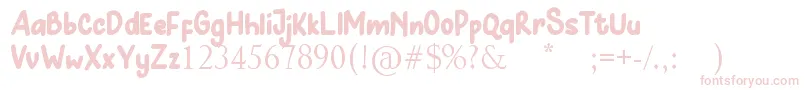 Hunny Bummy Font – Pink Fonts on White Background