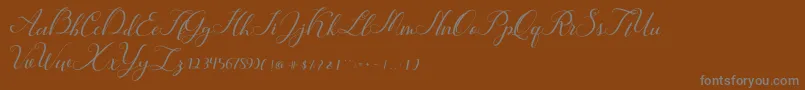 Шрифт Hunter – серые шрифты на коричневом фоне