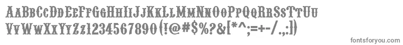 フォントPointedly – 白い背景に灰色の文字