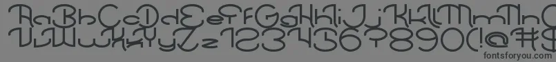 Шрифт ChintyaAwuy – чёрные шрифты на сером фоне