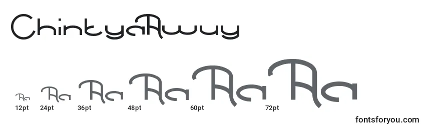 ChintyaAwuy font sizes