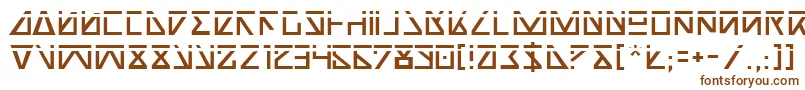 Шрифт Nickla – коричневые шрифты на белом фоне
