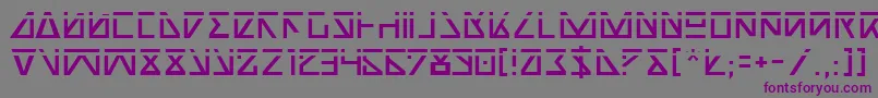 Nickla-Schriftart – Violette Schriften auf grauem Hintergrund