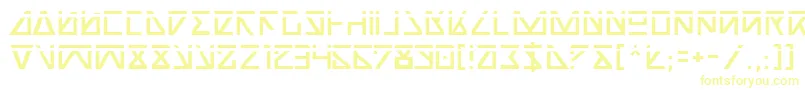 Шрифт Nickla – жёлтые шрифты