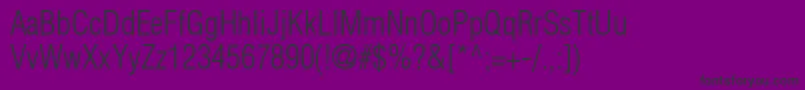 Switzerlandcondlight-Schriftart – Schwarze Schriften auf violettem Hintergrund