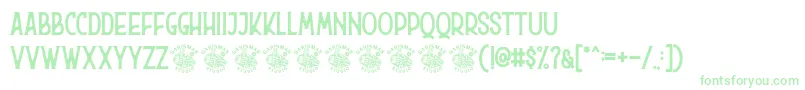 Hurson Font – Green Fonts on White Background