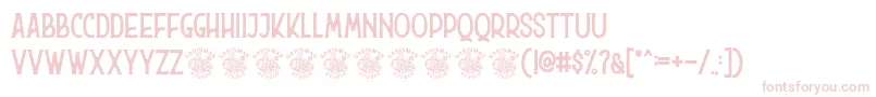 Hurson Font – Pink Fonts on White Background