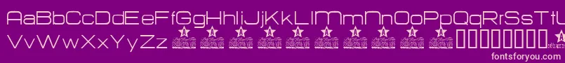 HURTMOLD PERSONAL USE Font – Pink Fonts on Purple Background