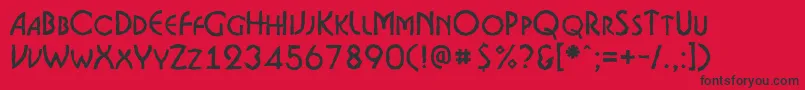 Saiba mais sobre a fonte ABosanovacpsbrk Fonte ABosanovacpsbrk – fontes pretas em um fundo vermelho