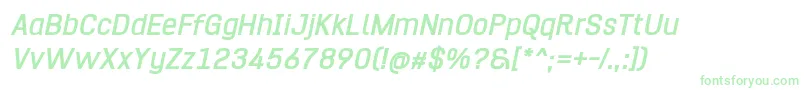 Więcej informacji o czcionce Hurufo Numero Bold Italic Czcionka Hurufo Numero Bold Italic – zielone czcionki