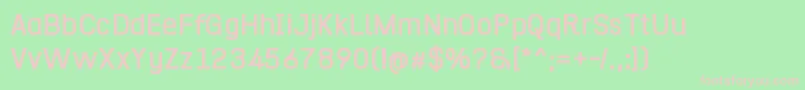 Hurufo  Numero Bold Font – Pink Fonts on Green Background